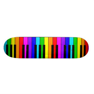 Regnbågs Piano Skateboard