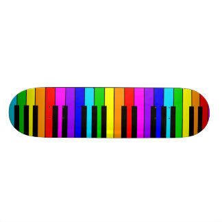 Regnbågs Piano Skateboard