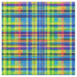 Regnbågs Picknick Plaid Tyg