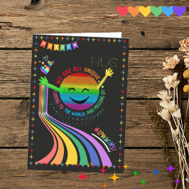 Regnbågs Pride-parad Halsa-kort Kort
