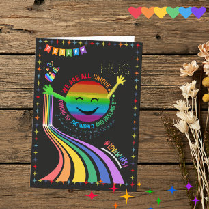 Regnbågs Pride-parad Halsa-kort Kort