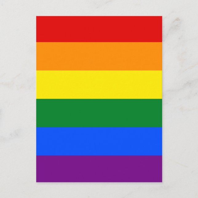 Regnbågs Pride vykort (Framsida)