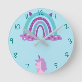 Regnbågs rund klocka