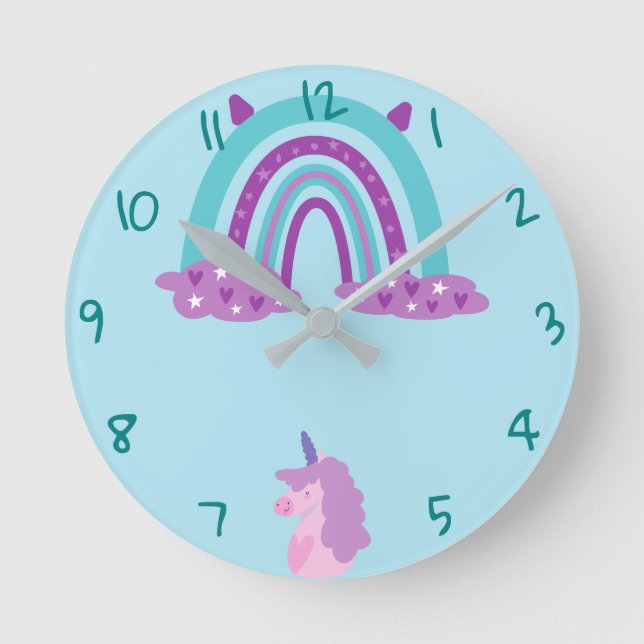 Regnbågs rund klocka (Framsida)