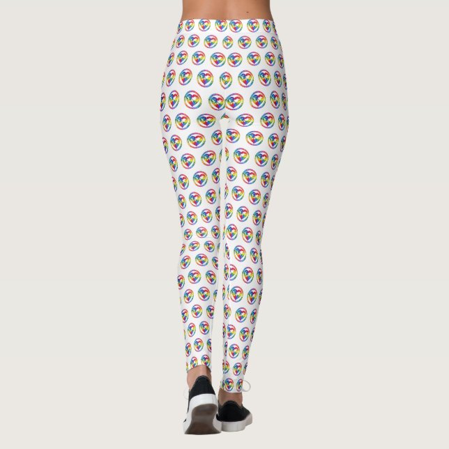 Regnbågs Själ Krets Leggings (Baksida)
