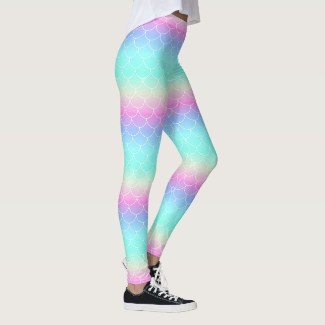Regnbågs Sjöjungfru Leggings (Höger)