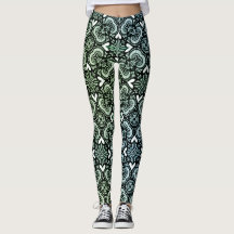 Regnbågs Spets & Hjärtan Leggings
