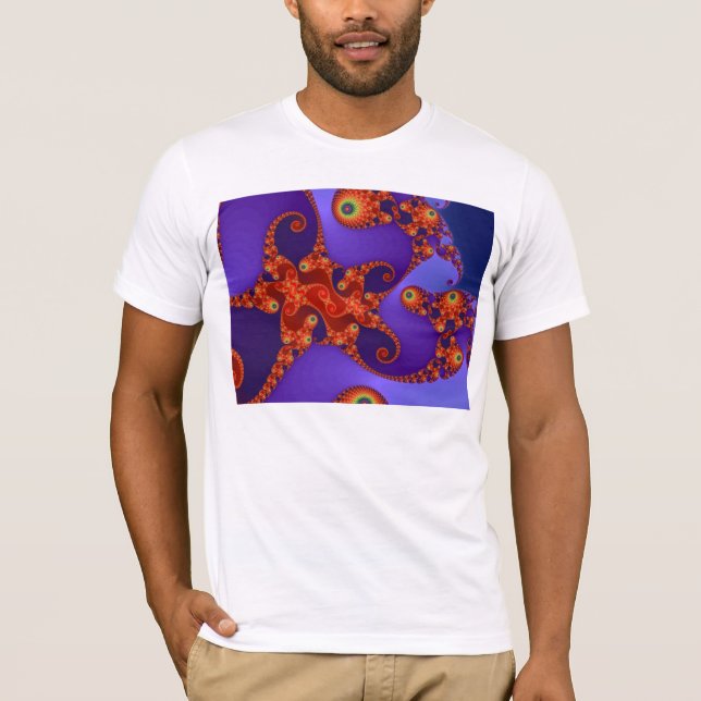 Regnbågs Tentakler T-Shirt (Framsida)