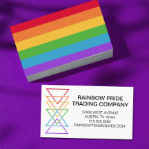 Regnbågs Triangel Företag Logotyp Pride Event
