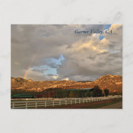 Regnbågs vykort vid Garner Valley, CA