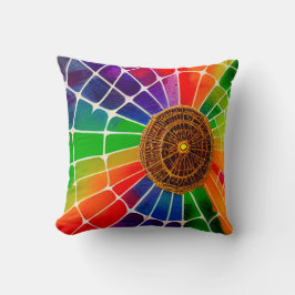 Regnbågs Webben Kudde