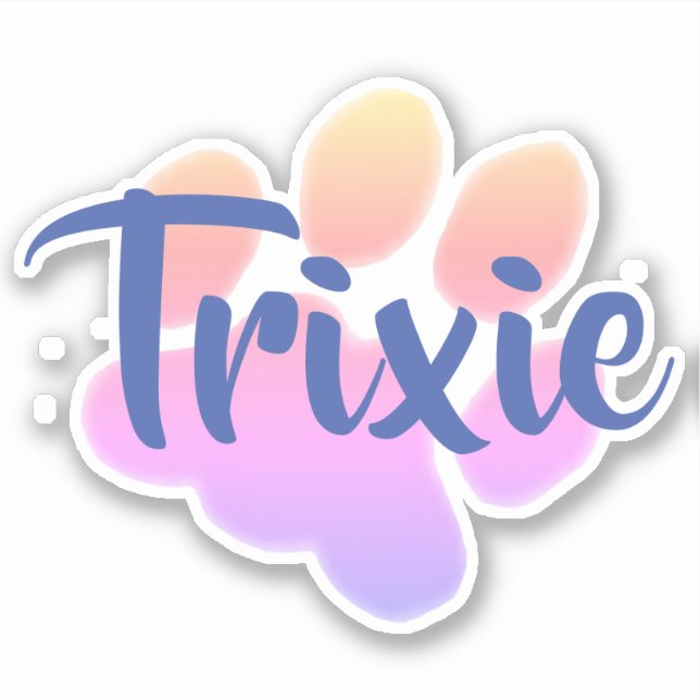 Regnbågsavtryck anpassad dekal (Framsida)