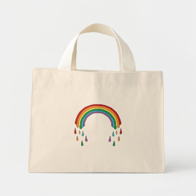 Regnbågsbag Mini Tygkasse (Framsidan)