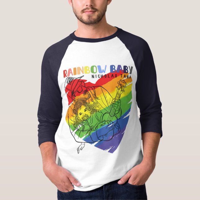 Regnbågsbebis T Shirt (Framsida)