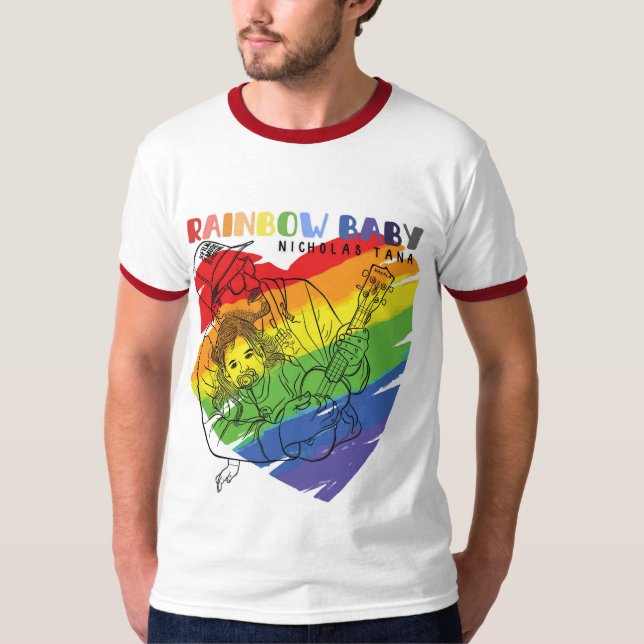 Regnbågsbebis T Shirt (Framsida)