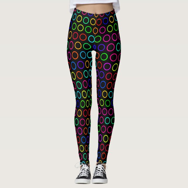 regnbågsben leggings (Framsida)