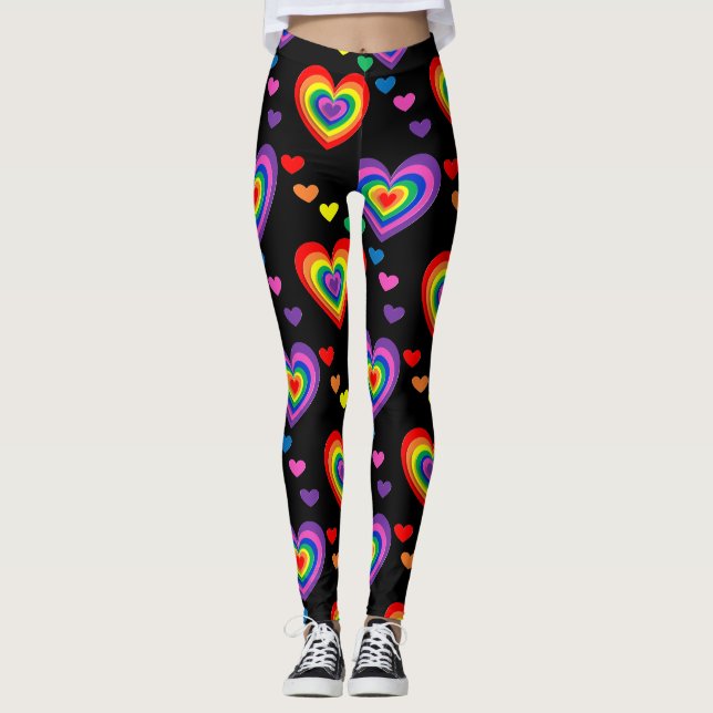 Regnbågsben Leggings (Framsida)