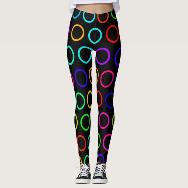 regnbågsben leggings (Framsida)