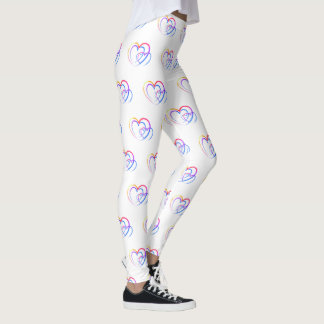 Regnbågsbensin Leggings