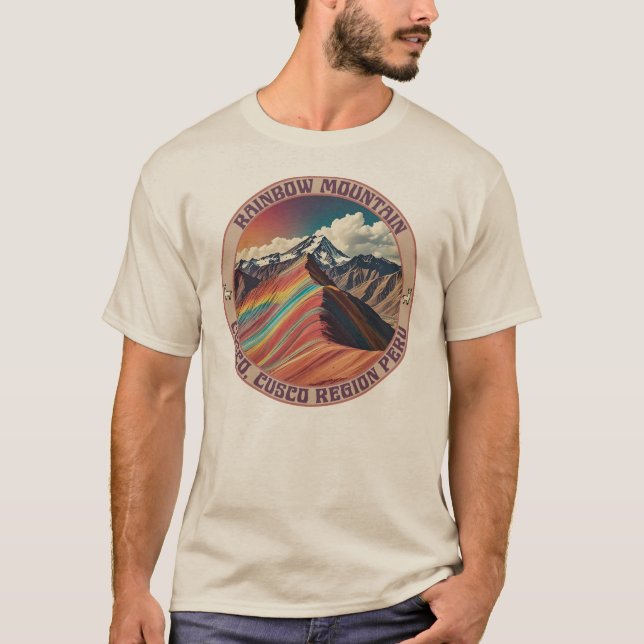 Regnbågsberget Cusco, Cusco-regionen Peru T Shirt (Framsida)