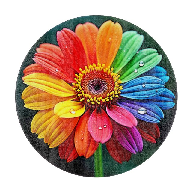 Regnbågsblad Konstblomma (Framsidan)