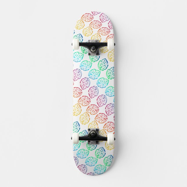 Regnbågsblad Skateboard Bräda 19,5 Cm (Framsida)