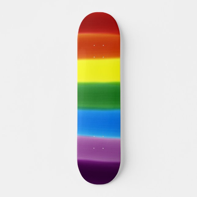 Regnbågsblandad skateboard bräda 20,5 cm (Framsida)