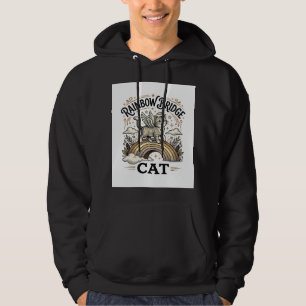 Regnbågsbro Katt Katt Memorial Regnbågsbro Vin Hoodie