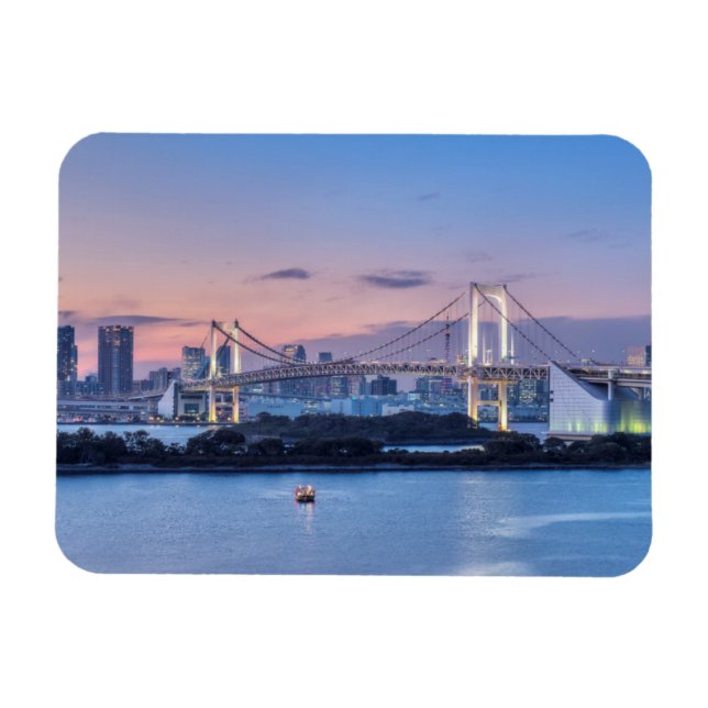 Regnbågsbron i skymningen magnet (Horisontell)
