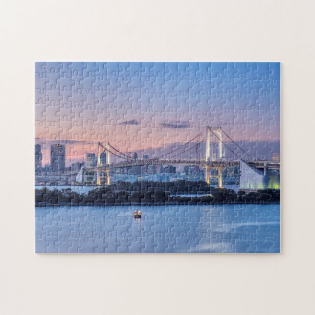 Regnbågsbron i skymningen pussel (Horisontell)