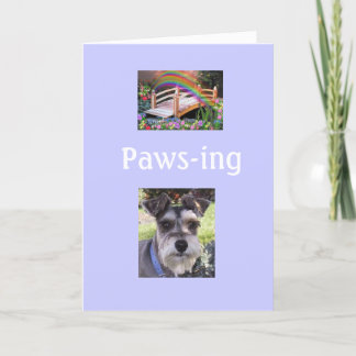 Regnbågsbrygga Sympathy Card Kort