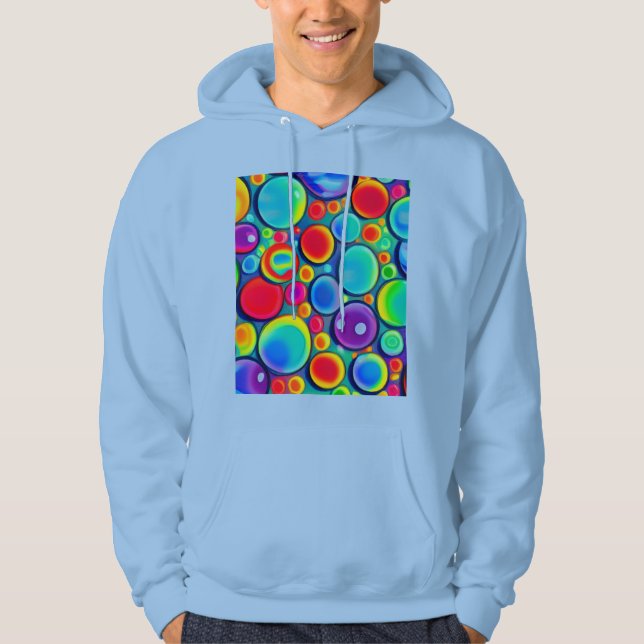 Regnbågsbubblor Hoodie (Framsida)