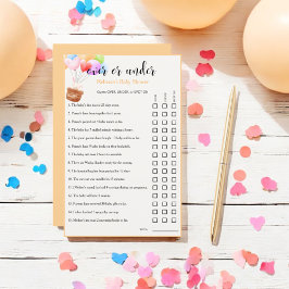 Regnbågsbubblor under Shower Guessing Game