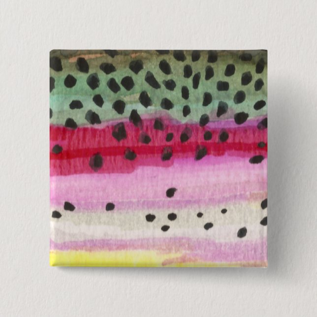 Regnbågsbuktfiske Knapp (Framsida)