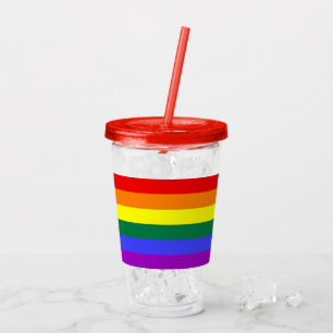 Regnbågsbunden Pride (HBT) Take Away Mugg