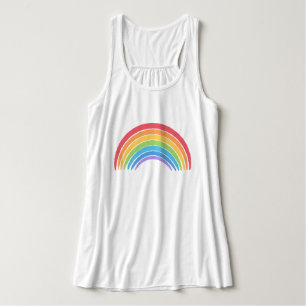 Regnbågsbunden Pride, Tanktop Linne Med Racerback