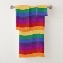 Regnbågsburen Färgad Vågigt Linjer