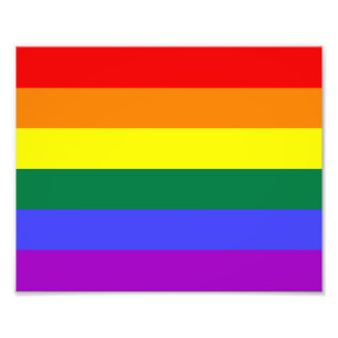 Regnbågsburen Pride, Flagga Fototryck