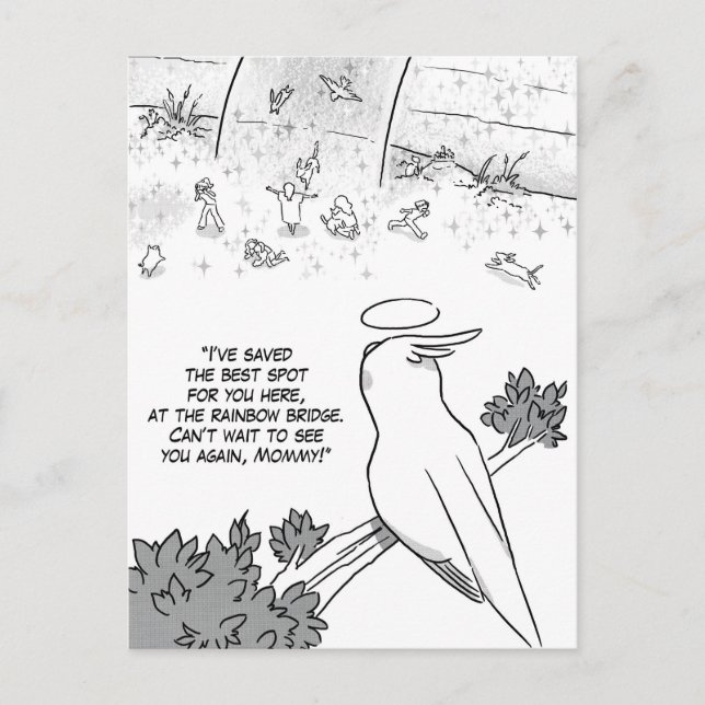 Regnbågsbuskpapegoja Vykort (Framsida)