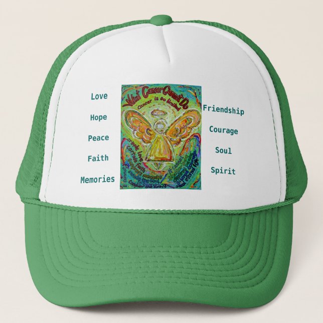 Regnbågscancer kan inte antända hatt eller hatt truckerkeps (Framsida)