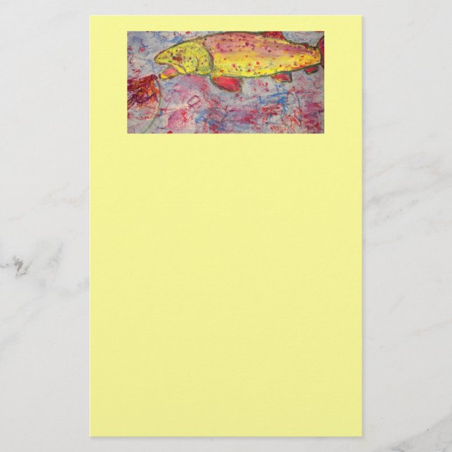 regnbågschaktfluga brevpapper (Framsida)