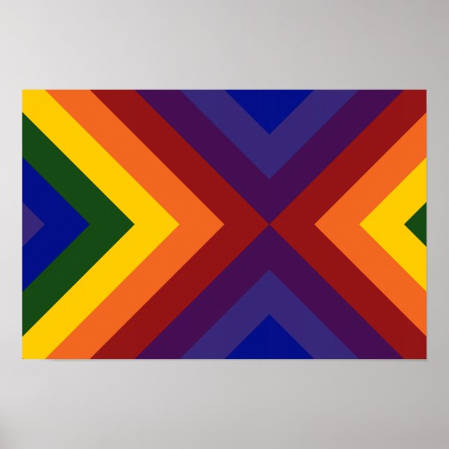 Regnbågschevroner Poster (Framsidan)