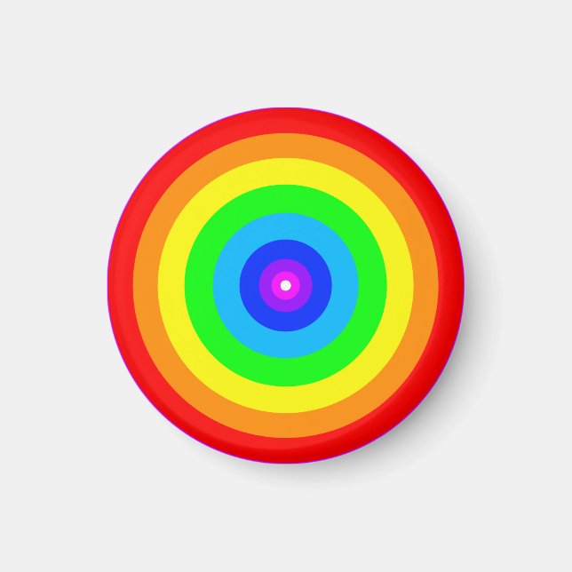 Regnbågscirkel Design-40686 Magnet (Framsidan)