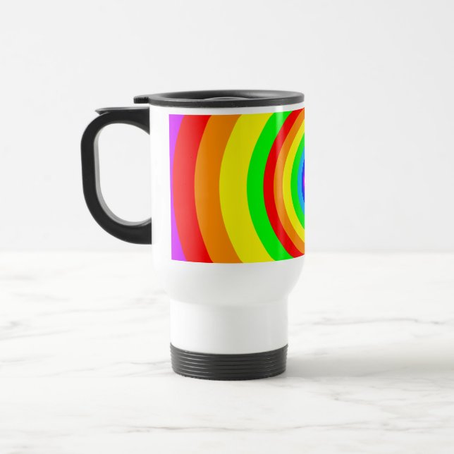 Regnbågscirkeldesign-40686 Resemugg (Vänster)