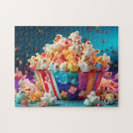 Regnbågscirkus Popcorn Pussel