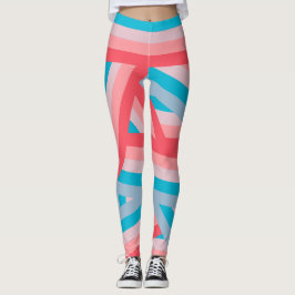 Regnbågscollage leggings
