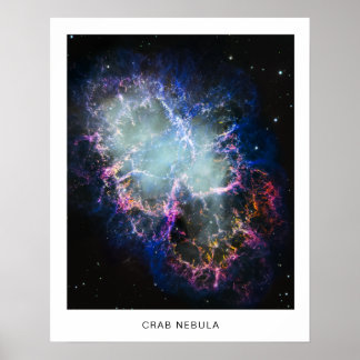 Regnbågscrabbnebulosa Foto med namn 16X20 Poster