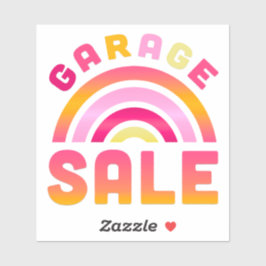 Regnbågsdekal för garageförsäljning klistermärken
