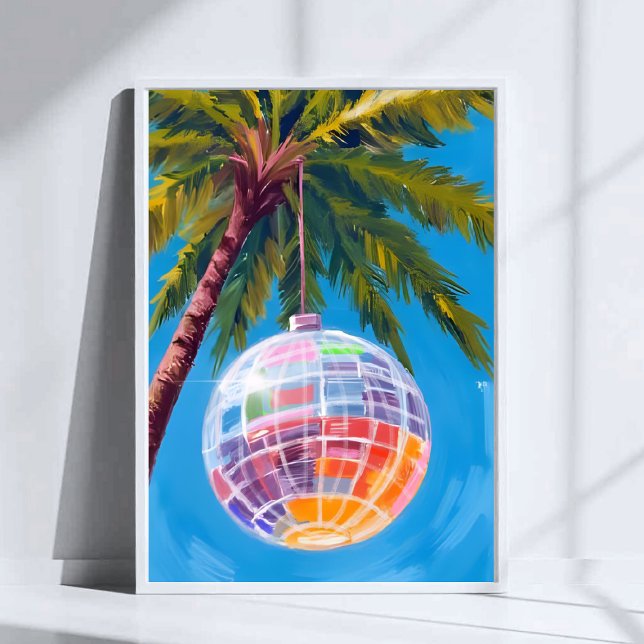 Regnbågsdisko | Pastell akvarellmålning Poster (Skapare uppladdad)