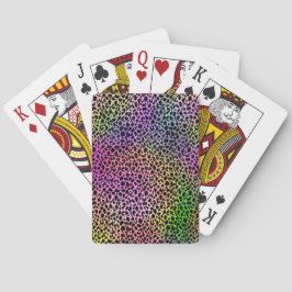 Regnbågsdjursutskrift Casinokort